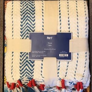 Pier 1 Imports Red White & Blue Americana Throw